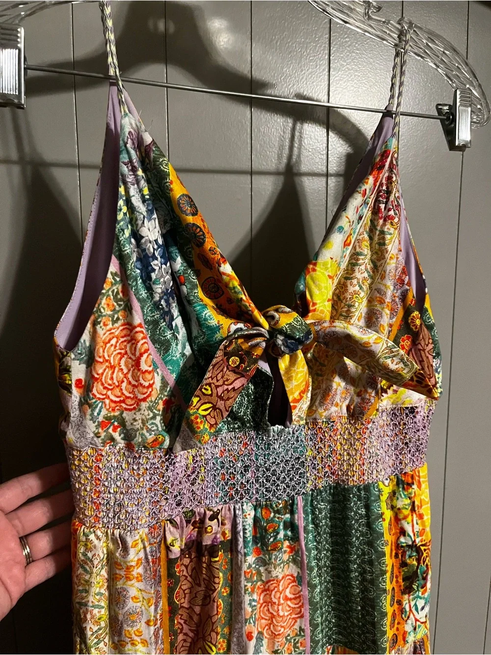 Alice + Olivia Karolina Patchwork Maxi Dress - Picture 4 of 10